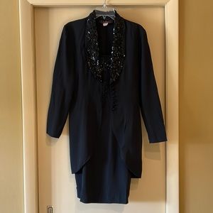 J.R. Nights by Caliendo Black Tuxedo dress and Jacket in great condition.
